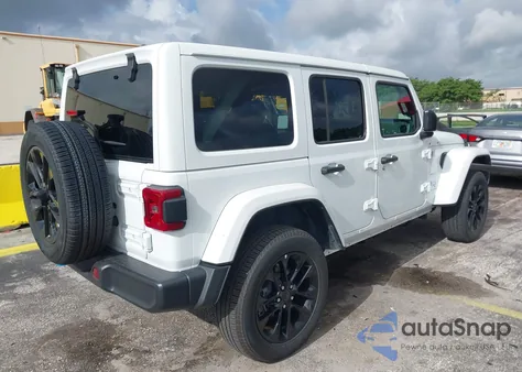 2024 Jeep Wrangler Sahara 4Xe из США, поврежденный, VIN 1C4RJXP68RW232069